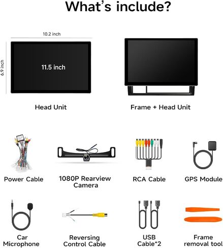 Car Radio Stereo for Toyota Tacoma 2005-2015, Wireless CarPlay Android Auto in Kuwait