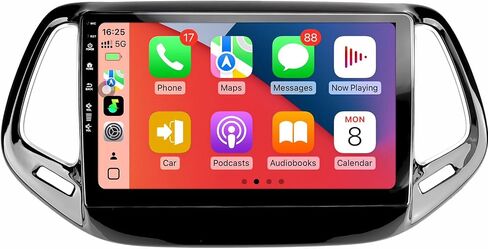 Car Radio Stereo for Jeep Compass 2017-2020,10" Android 13 Touchscreen Head Unit,Wireless CarPlay & Android Auto,GPS Navigation,HD Backup Camera,Mirror Link,WiFi 6,Bluetooth 5.4,FM,SWC in Saudi Arabia