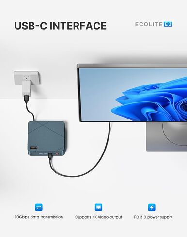 BOSGAME E3 Neo Mini PC N95, Intel 12th Mini Computers| 16GB DDR4 RAM| 512GB M.2 2280 SSD| 4K 60HZ Triple Displays by Dual HDMI+Type-C, 6W TDP Quiet Mini PC, WIFI5, BT 5.0 Office in Kuwait