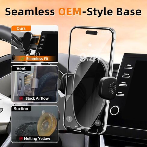 Car Phone Holder for Toyota Camry (2021-2023 2024), Dashboard Phone Mount, 360 Phone Holder Rotating, Hands Free Mobile Holder, Car Mount for iPhone, Samsung & Android, 2022 Camry Interior Accessories in Saudi Arabia