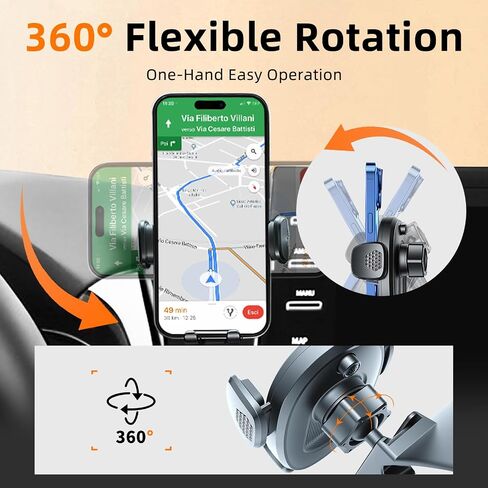Car Phone Holder for Toyota Camry (2021-2023 2024), Dashboard Phone Mount, 360 Phone Holder Rotating, Hands Free Mobile Holder, Car Mount for iPhone, Samsung & Android, 2022 Camry Interior Accessories in Saudi Arabia