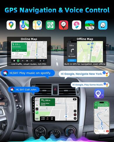 8Core 32G ROM Car Radio for Toyota Corolla 2009-2013: Upgrade Android 15 in Saudi Arabia