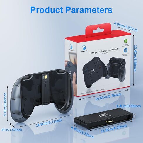 HONCAM Charging Grip for Nintendo Switch 2 Joycons in Saudi Arabia