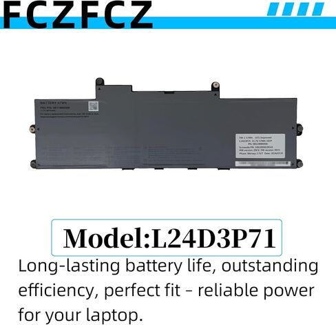 بطارية L24D3P71 57Wh 4875mAh بديلة لجهاز Lenovo ThinkPad X1 Carbon الجيل 13th 21NS 21NT 21NX 21NY/ ThinkPad X1 2-in-1 Gen 10 21NU 21NV 21Q0 21Q1 Series 5B11M90099 5B11M90100 11.7V 3-الخلايا in Kuwait