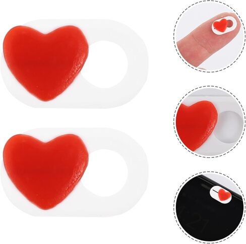 Heart Webcam Cover Slide for Laptop and Desktop, 2 Pack in Kuwait