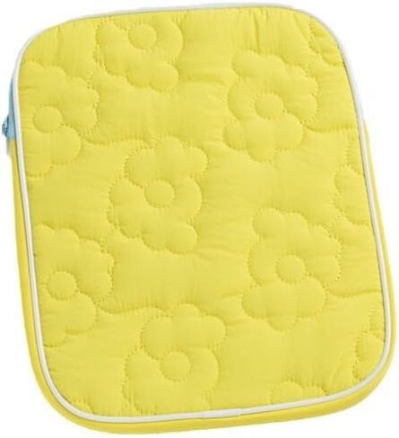 Cottagecore Floral Laptop Sleeve 11 inch, Cute Puffy Quilted Laptop Sleeve Case, Japanese Harajuku Computer Carrying Bag (Yellow,11in) in Saudi Arabia