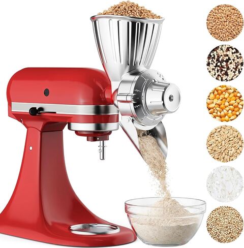 Grain Mill Attachment for KitchenAid, Food-Grade All-Metal 9 Levels in Saudi Arabia