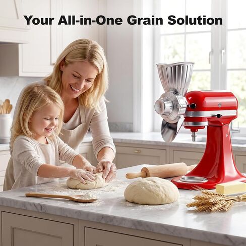 Grain Mill Attachment for KitchenAid, Food-Grade All-Metal 9 Levels in Saudi Arabia
