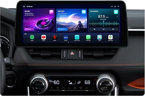 8Core 4GRAM 64GROM Car Radio Stereo for Toyota RAV4 2019-2022: 12.3 inch Android 5G WiFi Wireless CarPlay Android Auto - with GPS Navigation Upgrade(RDS High-Fidelity Sound) Head Unit in Saudi Arabia
