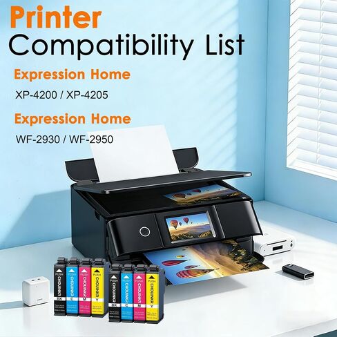 Remanufactured Replacement for Epson 232XL Ink Cartridges Combo Pack 232 with Expression Home XP-4200 XP-4205, Workforce WF-2930 WF-2950 (8-Pack 2 Black, 2 Cyan, 2 Magenta, 2 Yellow) in Kuwait
