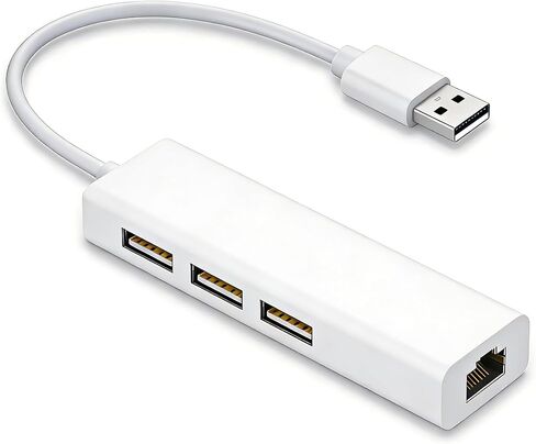 USB Hub 4 Ports, Multiple USB 3.0 Hub, Hub with Ethernet Port, Extender for A Port Laptop, PC, Desktop and More in Kuwait