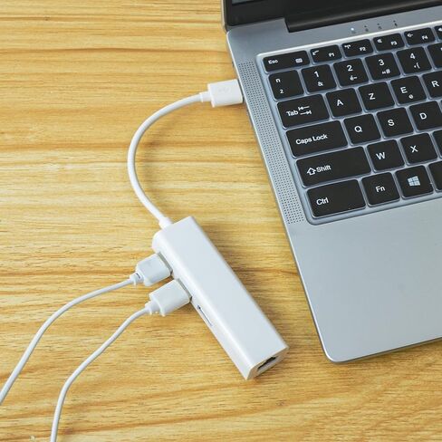 USB Hub 4 Ports, Multiple USB 3.0 Hub, Hub with Ethernet Port, Extender for A Port Laptop, PC, Desktop and More in Kuwait