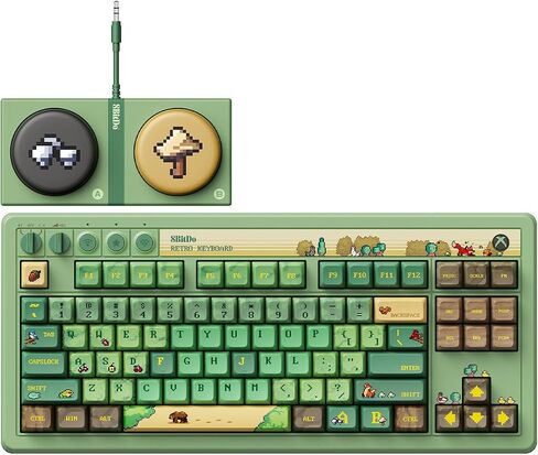 8Bitdo Retro 87 Mechanical Keyboard for Windows PC & Android, Forest Wonder in Saudi Arabia