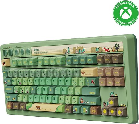 8Bitdo Retro 87 Mechanical Keyboard for Windows PC & Android, Forest Wonder in Saudi Arabia