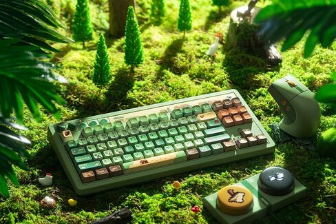 8Bitdo Retro 87 Mechanical Keyboard for Windows PC & Android, Forest Wonder in Saudi Arabia