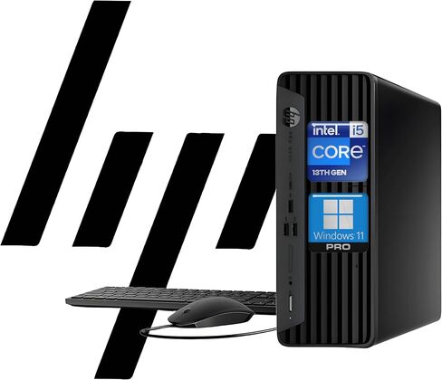 HP ProDesk 400 G9 SFF Business Desktop Computer, Latest 13th Gen Intel Core i5-13500, 16GB RAM, 512GB PCle SSD, Dual 4K Display Support, USB-C, HDMl, RJ-45, Wi-Fi, Wired Keyboard & Mouse, Winows11 Pro in Saudi Arabia