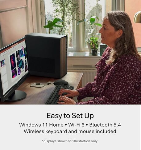 Customized HP OmniDesk Desktop Tower, Intel Core Ultra 7 265, 16GB-64GB DDR5 RAM, 1TB-2TB PCIe NVMe SSD, Dual Monitor Support, Win 11 Pro, Wired Keyboard & Mouse, WiFi 6 in Kuwait