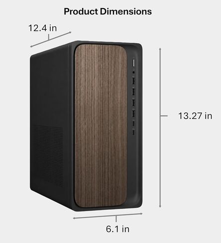 Customized HP OmniDesk Desktop Tower, Intel Core Ultra 7 265, 16GB-64GB DDR5 RAM, 1TB-2TB PCIe NVMe SSD, Dual Monitor Support, Win 11 Pro, Wired Keyboard & Mouse, WiFi 6 in Kuwait