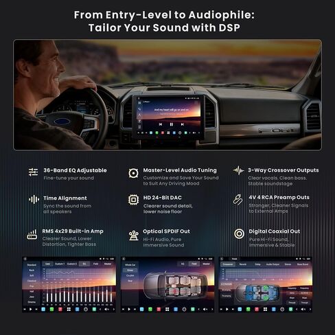 X10 10" QLED Android Car Stereo with 1080P Front + Rear Dash Cameras in Saudi Arabia
