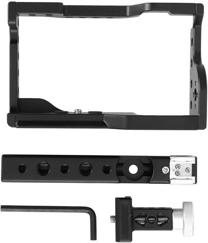 Mirrorless Camera Cage Kit with Handle C17 Aluminium Alloy Protective Rig Frame Mount Photography Video Equipment Accessory for Sony A6600 for 6600 for ILCE 6600 in Kuwait