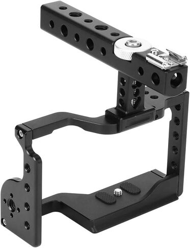 Mirrorless Camera Cage Kit with Handle C17 Aluminium Alloy Protective Rig Frame Mount Photography Video Equipment Accessory for Sony A6600 for 6600 for ILCE 6600 in Kuwait
