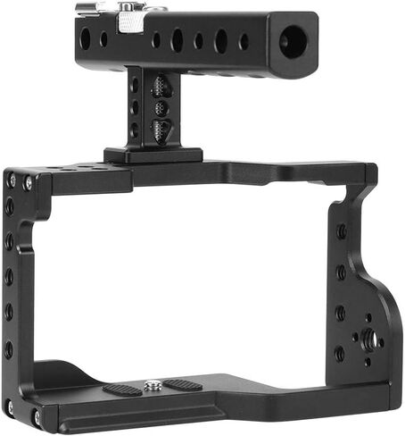 Mirrorless Camera Cage Kit with Handle C17 Aluminium Alloy Protective Rig Frame Mount Photography Video Equipment Accessory for Sony A6600 for 6600 for ILCE 6600 in Kuwait