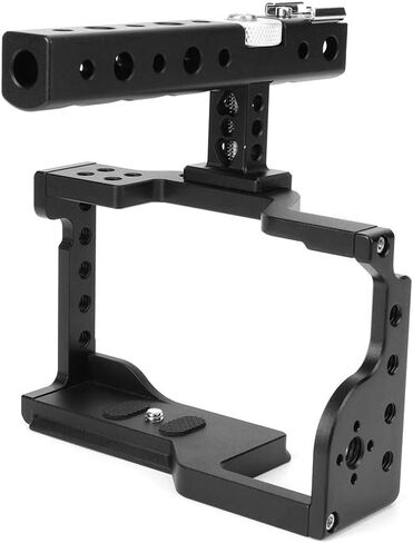 Mirrorless Camera Cage Kit with Handle C17 Aluminium Alloy Protective Rig Frame Mount Photography Video Equipment Accessory for Sony A6600 for 6600 for ILCE 6600 in Kuwait