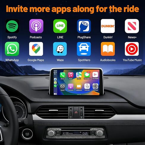 Mazda Apple CarPlay & Android Auto HUB OEM USB Media Retrofit Kit for Mazda 2/3/6/CX3 CX5/CX8/CX9/MX5/Miata 2014-2019 with MZD Connect System, New Upgraded TK78669U0C Parts in Kuwait