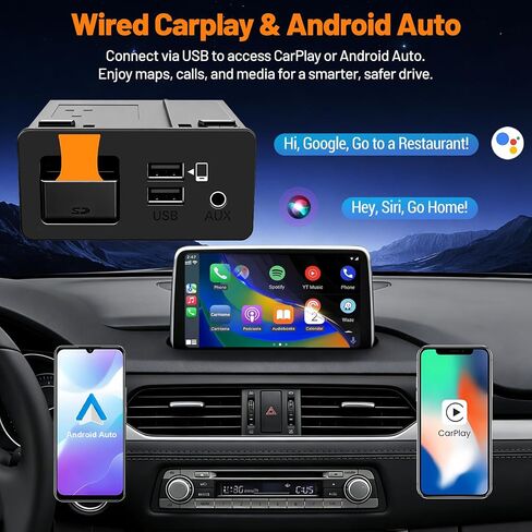 Mazda Apple CarPlay & Android Auto HUB OEM USB Media Retrofit Kit for Mazda 2/3/6/CX3 CX5/CX8/CX9/MX5/Miata 2014-2019 with MZD Connect System, New Upgraded TK78669U0C Parts in Kuwait