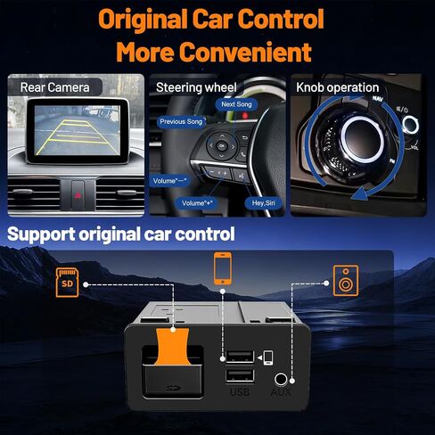 Mazda Apple CarPlay & Android Auto HUB OEM USB Media Retrofit Kit for Mazda 2/3/6/CX3 CX5/CX8/CX9/MX5/Miata 2014-2019 with MZD Connect System, New Upgraded TK78669U0C Parts in Kuwait