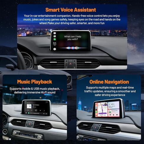 Mazda Apple CarPlay & Android Auto HUB OEM USB Media Retrofit Kit for Mazda 2/3/6/CX3 CX5/CX8/CX9/MX5/Miata 2014-2019 with MZD Connect System, New Upgraded TK78669U0C Parts in Kuwait