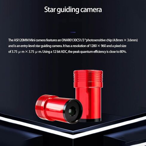 Astronomical Imaging Device 1 / 3Inch Sensoring Portable ASI120Mini Guiding Camera for Deeply Observation Guide Camera for Astrophotography in Saudi Arabia