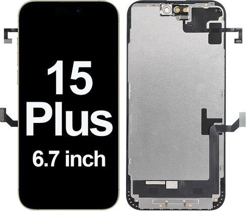for iPhone 15 Plus LCD Screen Replacement with Earpiece Flex Cable in Kuwait