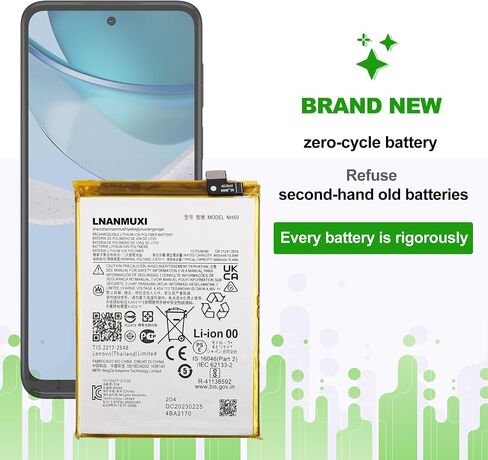 بطارية بديلة NH50 5000mAh 3.87V 19.4Wh، متوافقة مع Moto G22 وMoto E13 XT2231 XT2345 مع الأدوات in Kuwait