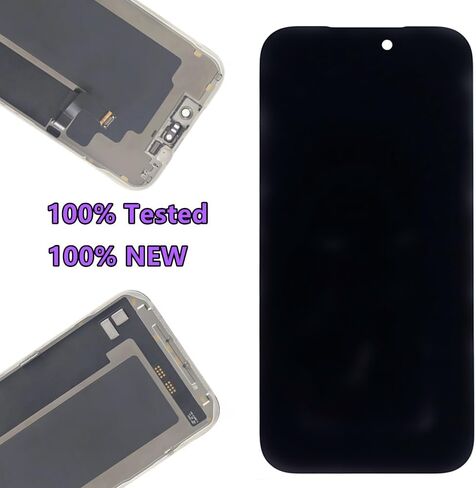 طقم استبدال شاشة OLED لهاتف iPhone 17 Pro Max [OLED ناعم، وليس LCD] شاشة 6.9 بوصة عالية الدقة بالكامل مجموعة رقمية تعمل باللمس A3257 A3525 A3526 A3527 مع أدوات إصلاح ومانع تسرب مقاوم للماء in Kuwait