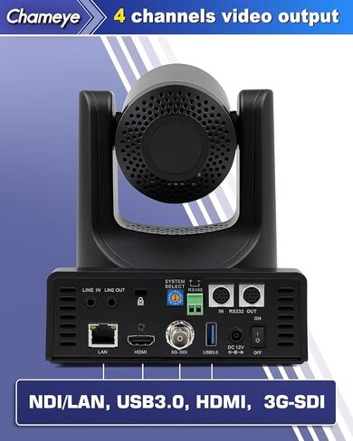 Chameye NDI Camera Bundle, 20X AI Auto Tracking Live Streaming PTZ Camera, PoE IP HDMI USB SDI, NDI PTZ Controller for Church Worship Education, NDI Bundle (K220N+C720Nx2) in Saudi Arabia