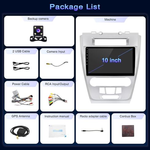 2+64G Car Radio Receiver for Ford Fusion 2009 2010 2011 2012 in Saudi Arabia