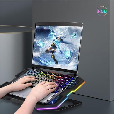 Adjustable Six Fan Desktop Quiet Laptop Cooling System in Kuwait