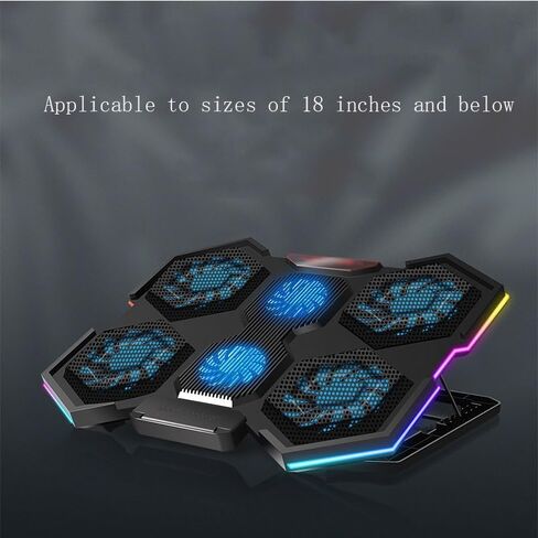 Adjustable Six Fan Desktop Quiet Laptop Cooling System in Kuwait