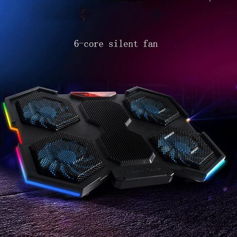 Adjustable Six Fan Desktop Quiet Laptop Cooling System in Kuwait