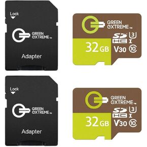 Green Extreme microSD Memory Card with SD Adapter, Class 10 U3 in Saudi Arabia