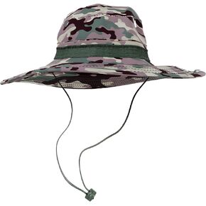 BaHoki Essentials Military Style Bucket Hat - Camo Outdoor Hat with Adjustable Strap - Wide Brim Safari Hat in Saudi Arabia