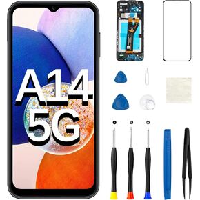 for Samsung A14 5G A146P Screen Replacement with Frame Ear Speaker in Kuwait