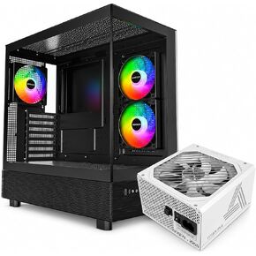 Montech XR ATX PC Case, 80 Plus Platinum Power Supply, 3 ARGB PWM Fans in Saudi Arabia