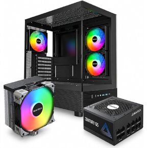 Montech XR ATX PC Case, 80 Plus Gold Power Supply, CPU Air Cooler in Saudi Arabia