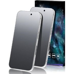 عبوتان من واقي الشاشة غير اللامع لهاتف iPhone 17، مضاد للوهج ومضاد للانعكاس ومضاد لبصمات الأصابع، طبقة من الزجاج المقوى 9H، لمسة ناعمة in Kuwait