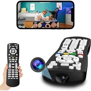 HD 1080P Hidden Camera TV Remote Spy Camera 2 in 1 Use WiFi Cameras with Video and Motion Detection Wireless Nanny Cam for Home Office Baby Pet Monitor in Kuwait