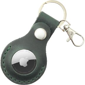 Toprank Leather Keychain Holder Compatible with Apple AirTag, Tan in Saudi Arabia