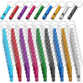 150 Pcs Emergency Whistles with Keychains Extra Loud Survival Safety Whistle Bulk Aluminum Alloy Waterproof for Outdoor Sports Referee Lifesaving Training in Saudi Arabia