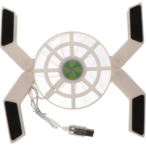 Multi-Function Laptop Cooler with Large Quiet Fan, Compact White Plastic Cooling Pad for Laptop with Good Heat Dissipation, Easy to Carry Design a Gift for Office Workers in Saudi Arabia